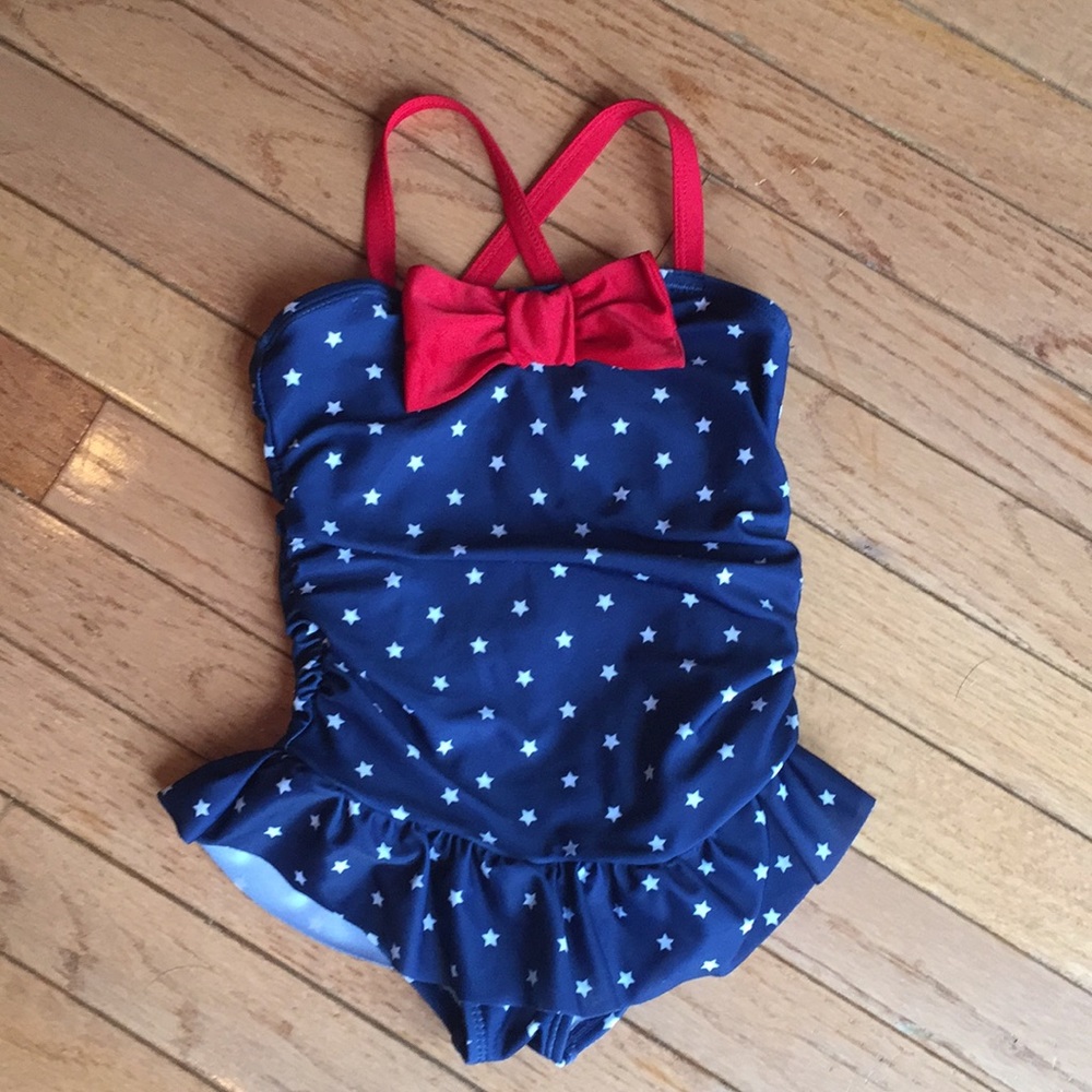 3T toddler USA colors bathing suit